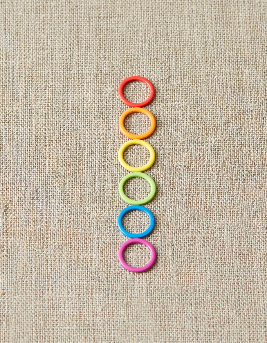 Cocoknits Original Colored Ring Stitch Markers - Knitting Tools